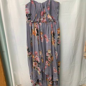 NWT City Chic Floral Floor Length Gown